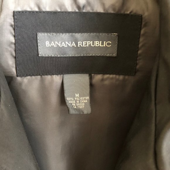 Banana Republic mens black jacket size M medium - Picture 2 of 5